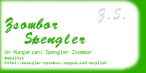 zsombor spengler business card